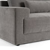 Loki Modern Grey Fabric Right Facing Sectional Sofa