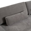 Loki Modern Grey Fabric Right Facing Sectional Sofa