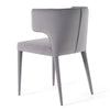 Modrest Lucero Modern Grey Velvet Arm Dining Chair Model VGYF-DC1021-GV
