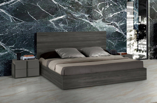 Nova Domus Lucia Queen Italian Modern Matte Grey|Elm Grey Bed Model VGACLUCIA-GRY-BED-Q