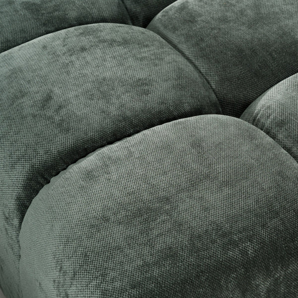 Divani Casa Ludwig Modern Dark Green Fabric Modular Sectional Model VGDW-DS1021-GRN