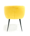 Modrest Luzerne Modern Yellow Velvet Dining Chair Model VGYFDC1041-YEL-DC