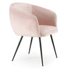 Luzerne Modern Pink Velvet Dining Chair