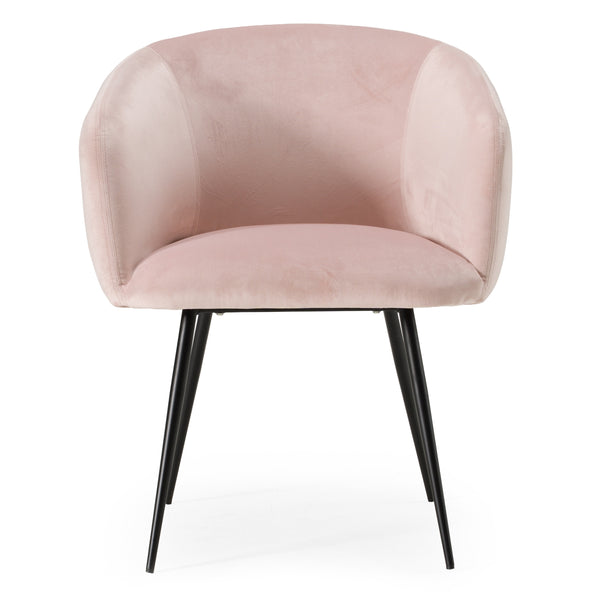 Modrest Luzerne Modern Pink Velvet Dining Chair Model VGYFDC1041-PNK-DC