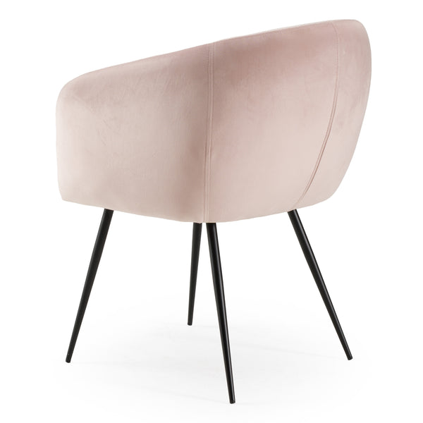 Luzerne Modern Pink Velvet Dining Chair