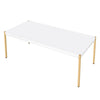 ACME Otrac White & Gold Coffee Table Model LV00034