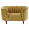 ACME Millephri Olive Yellow Velvet Chair Model LV00165