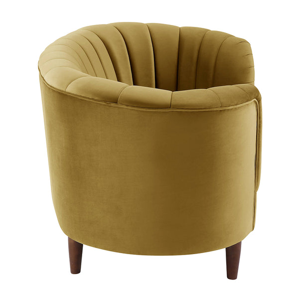 ACME Millephri Olive Yellow Velvet Chair Model LV00165