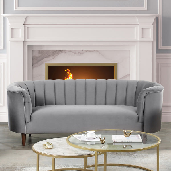 ACME Millephri Gray Velvet Sofa Model LV00166