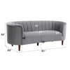 ACME Millephri Gray Velvet Sofa Model LV00166