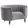 ACME Millephri Gray Velvet Chair Model LV00168