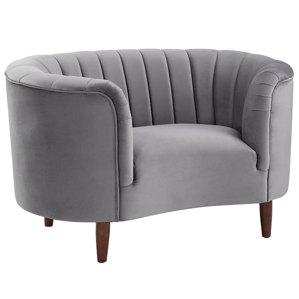 ACME Millephri Gray Velvet Chair Model LV00168