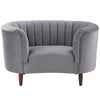 ACME Millephri Gray Velvet Chair Model LV00168