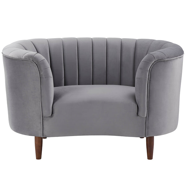 ACME Millephri Gray Velvet Chair Model LV00168