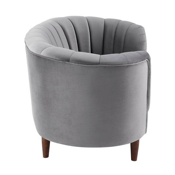 ACME Millephri Gray Velvet Chair Model LV00168