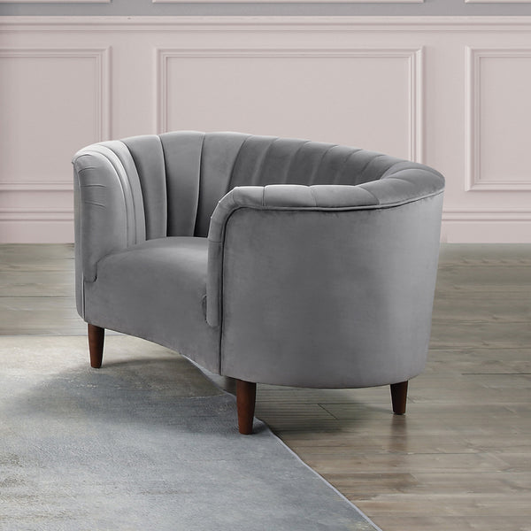 ACME Millephri Gray Velvet Chair Model LV00168