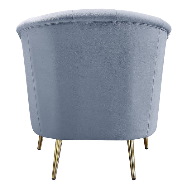 ACME Bayram Light Gray Velvet Chair Model LV00208