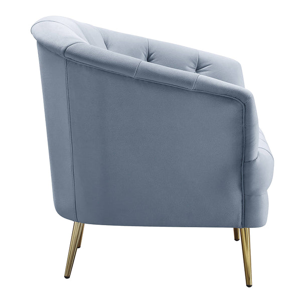 ACME Bayram Light Gray Velvet Chair Model LV00208