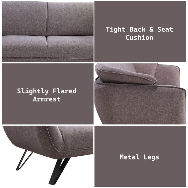 ACME Dalya Gray Linen Sofa Model LV00209