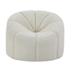ACME Osmash White Teddy Sherpa Chair with Swivel Model LV00230
