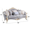 ACME Galelvith Gray Fabric Sofa with 6 Pillows Model LV00254