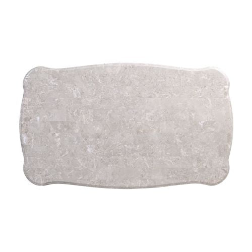 ACME Elozzol Natural Marble Top & Antique Bronze Coffee Table Model LV00302