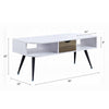 ACME Halima White & Black Coffee Table Model LV00322