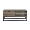 ACME Homare Rustic Oak & Black Coffee Table Model LV00323