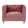 ACME HeiberoII Pink Velvet Chair Model LV00329