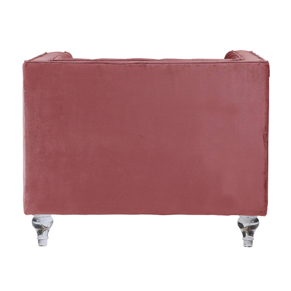 ACME HeiberoII Pink Velvet Chair Model LV00329