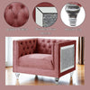 ACME HeiberoII Pink Velvet Chair Model LV00329
