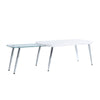 ACME Patina White & Chrome Coffee Table Model LV00363