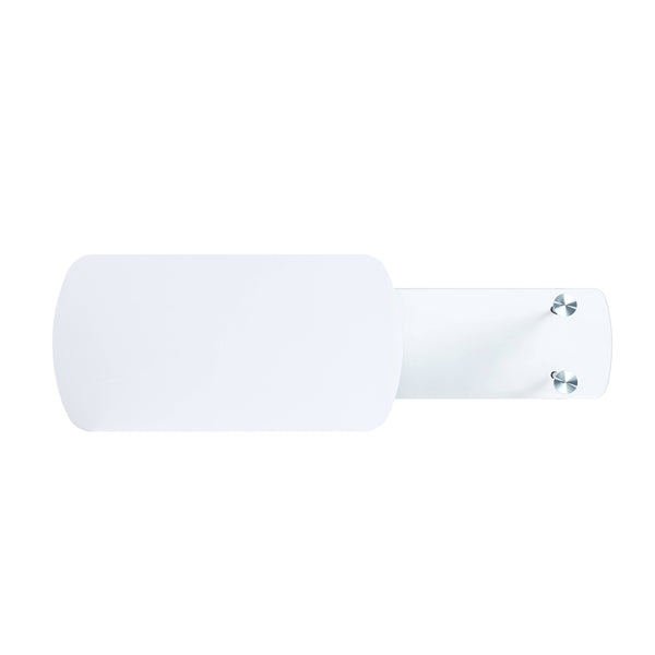 ACME Patina White & Chrome Coffee Table Model LV00363