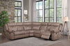 ACME Dollum Two Tone Chocolate Nubuck Motion Sectional Sofa Model LV00397