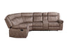 ACME Dollum Two Tone Chocolate Nubuck Motion Sectional Sofa Model LV00397
