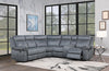 ACME Dollum Two Tone Gray Nubuck Motion Sectional Sofa Model LV00398