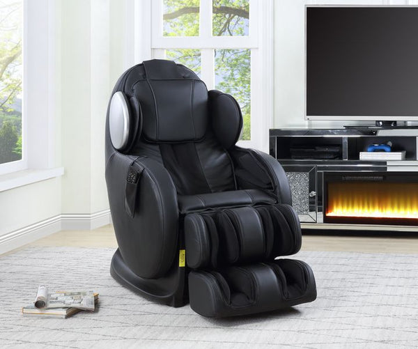 ACME Pacari Black Synthetic Leather Massage Chair Model LV00570