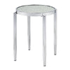 ACME Abbe Glass & Chrome End Table Model LV00573