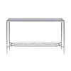 ACME Adelrik Glass & Chrome Sofa Table Model LV00576