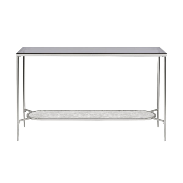 ACME Adelrik Glass & Chrome Sofa Table Model LV00576
