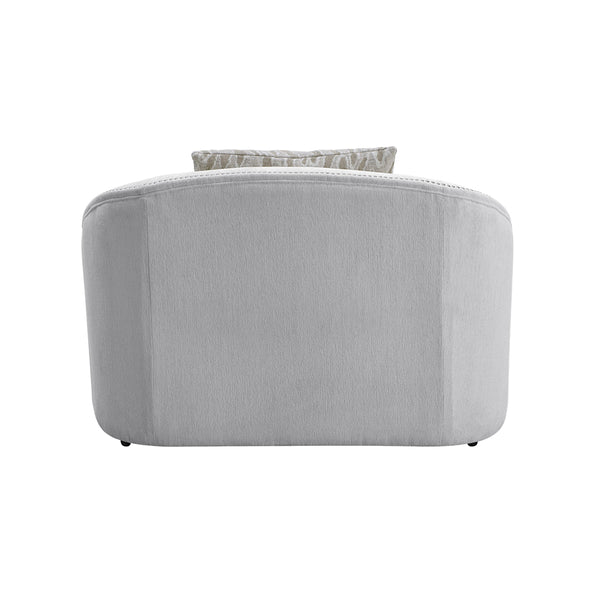 ACME Mahler Beige Linen Chair with 2 Pillows Model LV00580