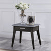 ACME Zemocryss Sintered Stone Top Marble Top & Dark Brown End Table Model LV00609