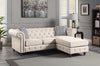 ACME Waldina Beige Fabric Reversible Sectional Sofa Model LV00643