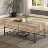 ACME Brantley Oak & Sandy Black Coffee Table Model LV00748