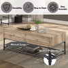 ACME Brantley Oak & Sandy Black Coffee Table Model LV00748