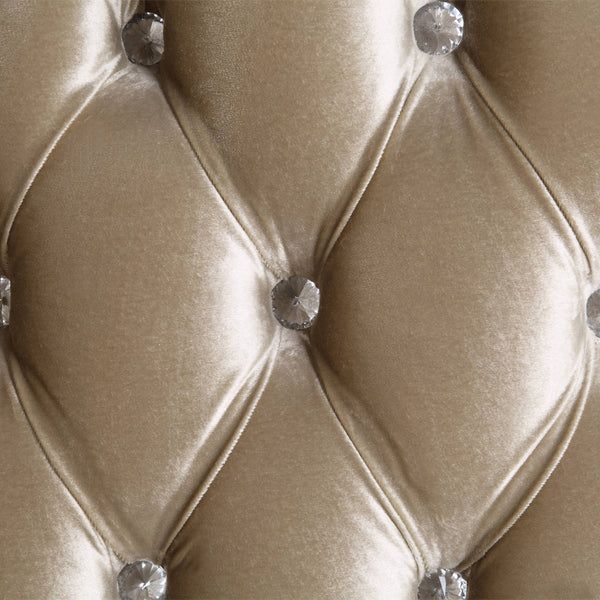 ACME Vanaheim Fabric & Antique White Chair with Pillow Model LV00805