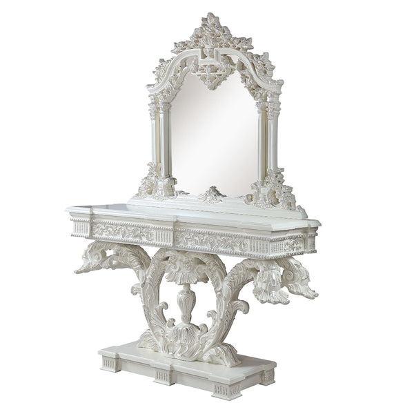 ACME Vanaheim Antique White Mirror Model LV00807