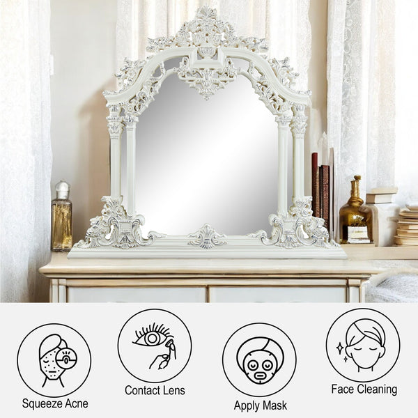 ACME Vanaheim Antique White Mirror Model LV00807