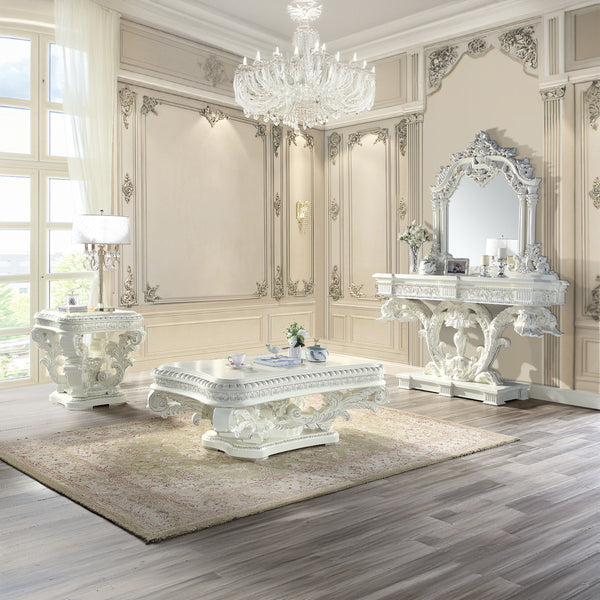 ACME Vanaheim Antique White Mirror Model LV00807