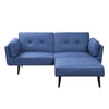 ACME Nafisa Blue Fabric Adjustable Sofa & Ottoman Model LV00823